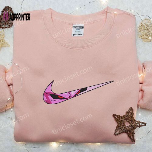 Majin Buu x Nike Swoosh Anime Hoodie & Dragon Ball Embroidered Shirt – Nike Inspired Fashion