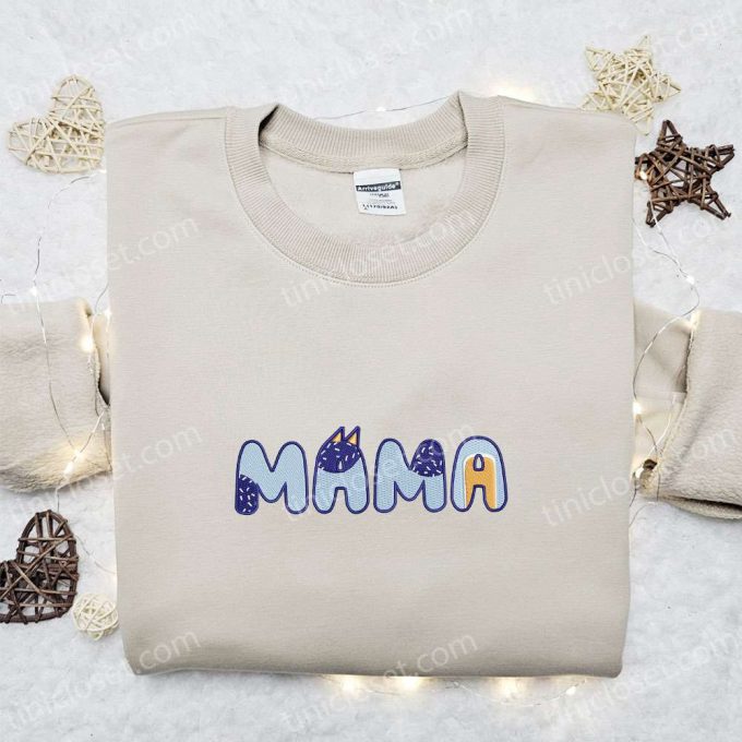 Mama Bandit Heeler Shirt & Bluey Cartoon Hoodie: Perfect Mother s Day Gift