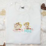 Mama Mini Mrs Pot And Chip Embroidered Shirt & Disney Characters Hoodie: Perfect Mother’s Day Gift