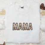 Mama Vintage Floral Embroidered Shirt & Hoodie: Perfect Mother’s Day Gift for Mom