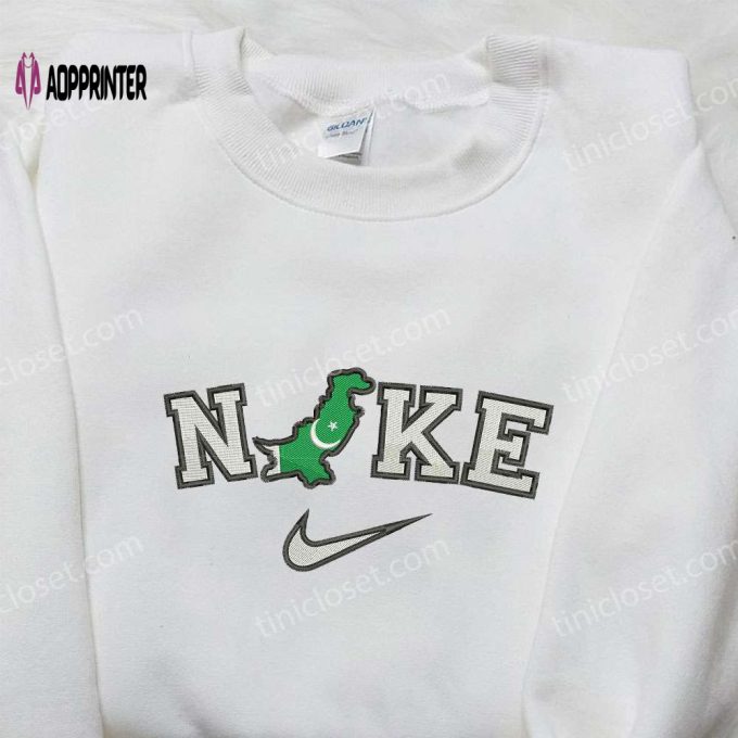 Pakistan Map x Nike Embroidered Sweatshirt: National Day Gift Ideas