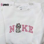 Marie Cat x Nike Embroidered Sweatshirt: Disney Family Aristocats Shirts Nike Inspired Design