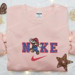 Super Mario x Nike Cartoon Embroidered Shirt: Fun & Stylish Nike Inspired Apparel