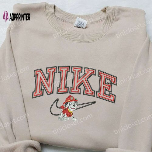 Marie Cat x Nike Embroidered Sweatshirt: Disney Family Aristocats Shirts Nike Inspired Design