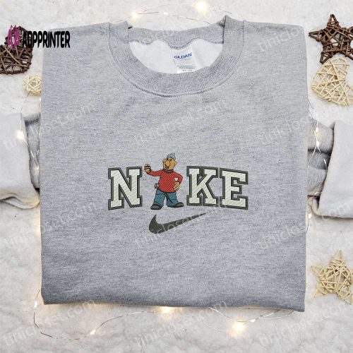 Nike Cartoon Embroidered Shirt – Mat x Pat Design Nike Inspired