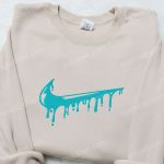 Melt x Nike Swoosh Embroidered Shirt: Custom Nike Gift Perfect Birthday Idea