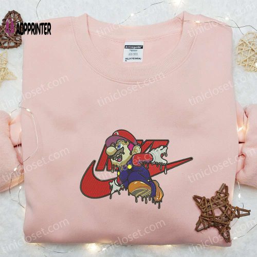 Monkey D Luffy Gear 5 x Nike Swoosh Anime Embroidered Shirt – One Piece Nike Inspired Design