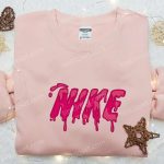 Custom Nike Embroidered Shirt: The Perfect Birthday Gift Idea with Melting Design