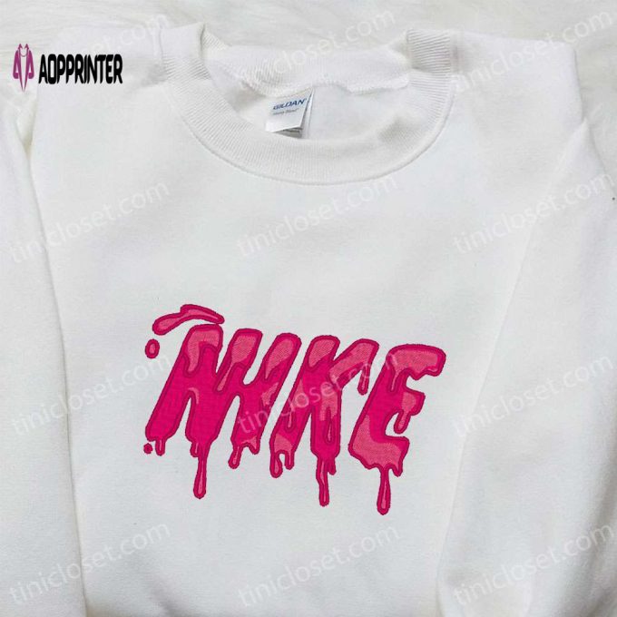 Custom Nike Embroidered Shirt: The Perfect Birthday Gift Idea with Melting Design