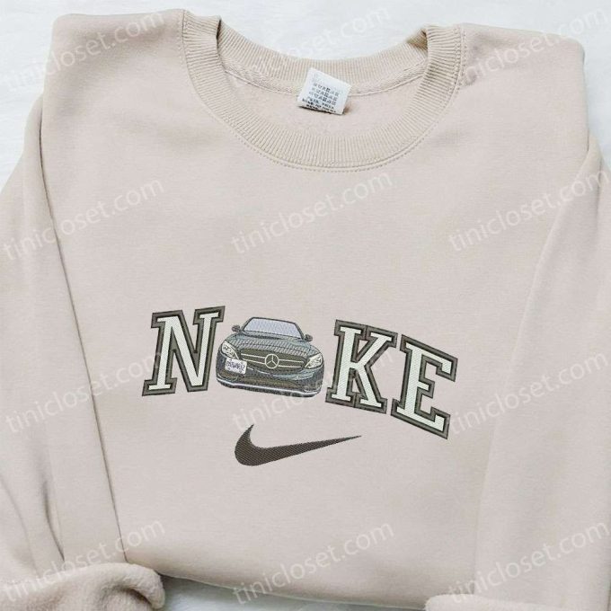 Mercedez x Nike Embroidered Hoodie & Transportation Shirt – Unique Nike Inspired Designs