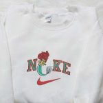 Mermaid Ariel x Nike Cartoon Embroidered Hoodie & Disney Characters Shirt – Nike Inspired Embroidery