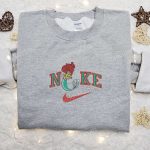 Mermaid Ariel x Nike Cartoon Embroidered Hoodie & Disney Characters Shirt – Nike Inspired Embroidery