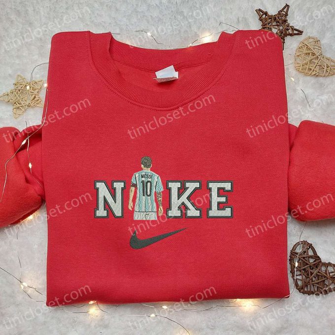 Nike Messi Embroidered Hoodie & Celebrity Shirt: Stylish Nike-Inspired Attire