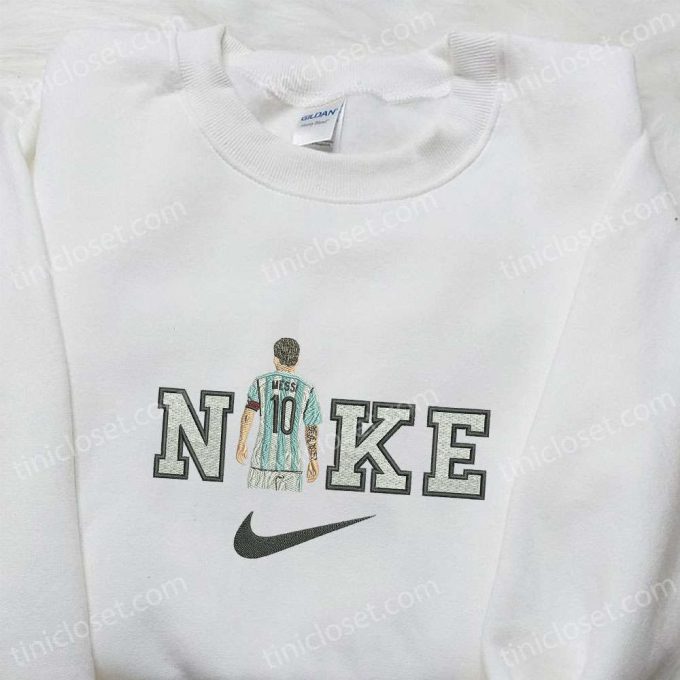 Nike Messi Embroidered Hoodie & Celebrity Shirt: Stylish Nike-Inspired Attire