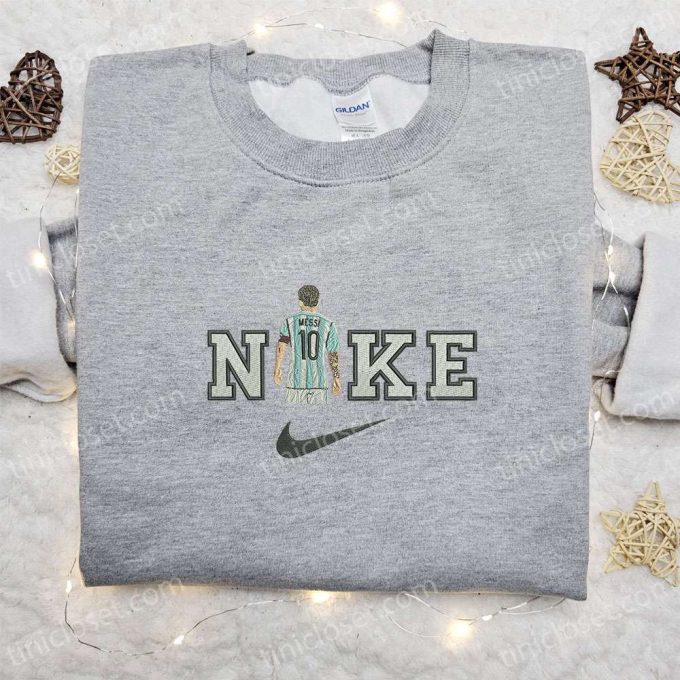 Nike Messi Embroidered Hoodie & Celebrity Shirt: Stylish Nike-Inspired Attire