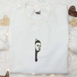 Spooky Michael Myers Embroidered Hoodie – Perfect Halloween Gift!