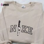 Michael Myers Knife x Nike Embroidered Hoodie & Shirt: Best Halloween Gift Ideas