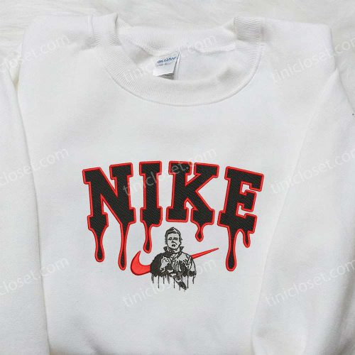 Michael Myers x Nike Embroidered Sweatshirt: Halloween Shirt Nike Inspired