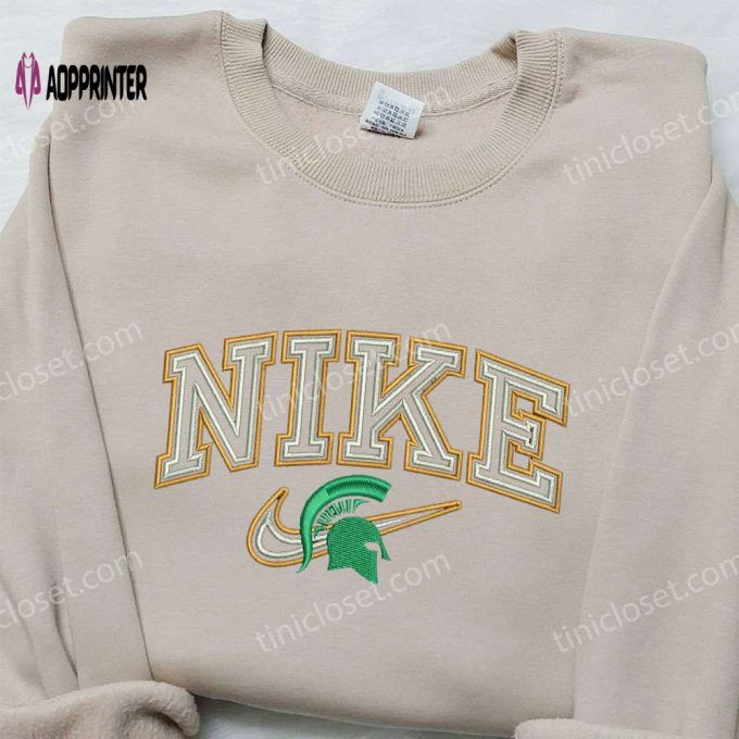 Michigan State Spartans Nike Embroidered Sweatshirt – NCAA Sport Shirt