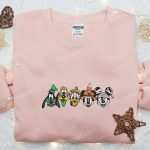 Mickey & Friends Halloween Embroidered Hoodie: Disney Sweatshirt Perfect Gift for Halloween Lovers