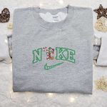 Mickey Mouse Candy Cane Xmas x Nike Embroidered Tshirt – Best Christmas Gift Nike Inspired Shirt