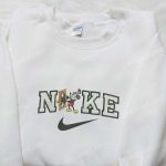 Mickey Mouse x Nike Cartoon Embroidered Tshirt: Disney Characters & Nike Inspired Shirt