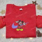 Mickey Mouse x Nike Cartoon Hoodie: Disney Characters Embroidered Shirt Nike Inspired Shop Now!