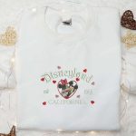 Mickeyloveland Embroidered Shirt: Disney Characters & Valentine s Day Design