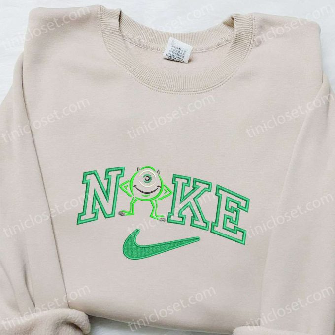 Mike Wazowski x Nike Cartoon Embroidered Hoodie & Shirt: Best Birthday Gift Ideas