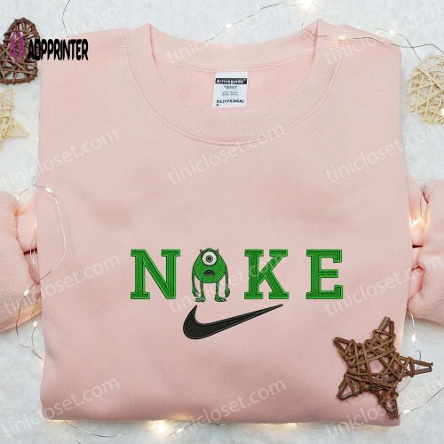 Grinch x Swoosh Embroidered Shirt & Christmas Hoodie – Custom Nike T-shirt