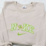 Mike Wazowski x Nike Cartoon Embroidered Tshirt – Best Nike Inspired Shirt for Birthday Gift