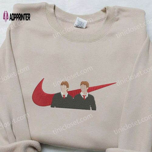 Tom x Nike Embroidered Hoodie Tom and Jerry Shirt Nike Inspired Shirt