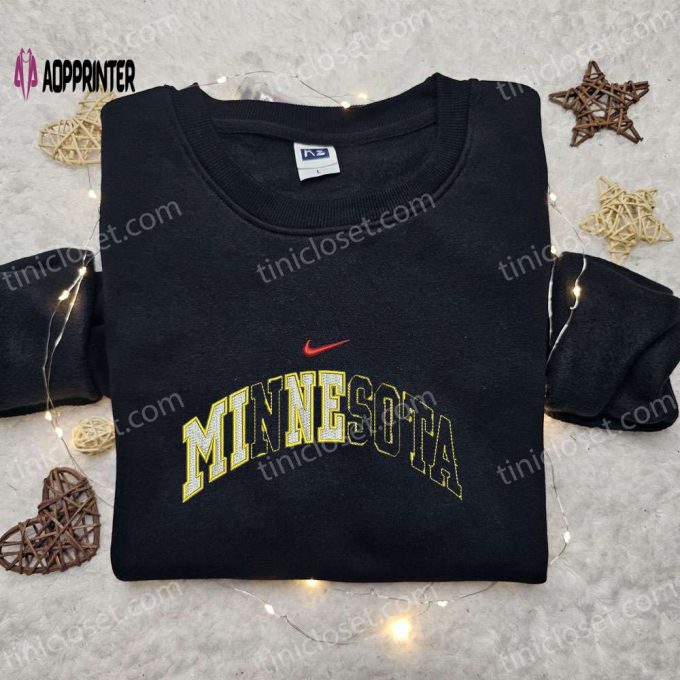 Minnesota x Nike Swoosh Hoodie & Shirt: Best Gift Ideas with Nike-Inspired Embroidery