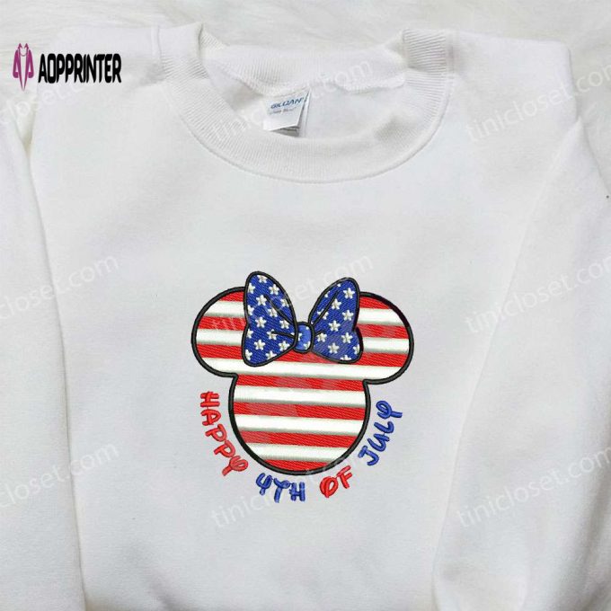 Minnie Mouse 4th of July Embroidered Shirt: Disney s Best Patriotic Shirts for a Happy Celebration!