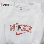 Minnie Mouse Heart x Nike Embroidered Sweatshirt: Disney Characters & Nike Inspired Shirt