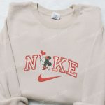 Minnie Mouse Heart x Nike Embroidered Sweatshirt: Disney Characters & Nike Inspired Shirt