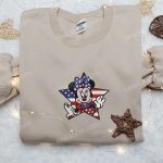 Minnie Mouse Independence Day Embroidered Shirt – Best Disney Patriotic Shirts