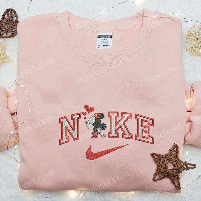 Minnie Mouse Love x Nike Embroidered Tshirt: Best Valentine s Day Gift – Nike Inspired Shirt