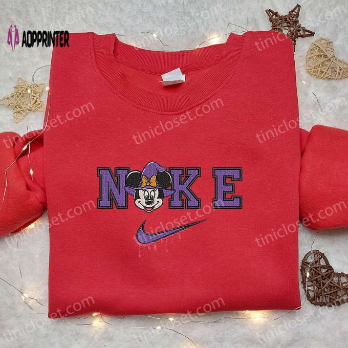 Minnie Mouse Witch x Nike Embroidered Hoodie & Shirt: Best Halloween Gift Ideas