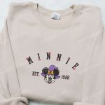 Minnie Witch Est 1928 Embroidered Shirt & Disney Halloween Hoodie: Adorable & Spooky Styles