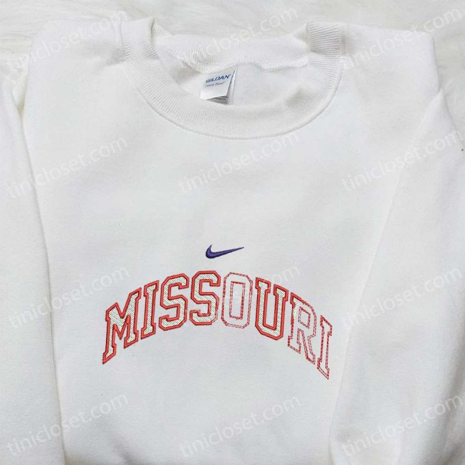 Missouri x Nike Swoosh & Nation Flag Embroidered Shirts – Custom Nike Apparel