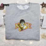 Monkey D Luffy Gear 2 x Nike Embroidered Anime Tshirt – One Piece Shirt Nike Inspired