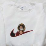 Monkey D Luffy Laughing x Swoosh Embroidered Sweatshirt – Cool Anime Clothing