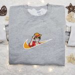 Monkey D Luffy x Nike Anime Embroidered Sweatshirt: One Piece Straw Hat Shirt Nike Inspired