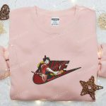 Monkey D Luffy Wano Arc x Nike Embroidered Anime Tshirt – One Piece & Nike Inspired Shirt