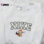 Nike-Inspired Monkey Animal Embroidered Tshirt: Perfect Family Gift