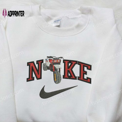 Milk Love x Nike Swoosh Embroidered Shirt: Trendy Nike & Cartoon Embroidered Tees