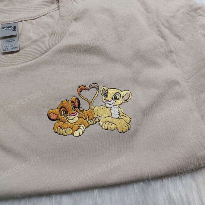 Nala Simba Embroidered Shirt – Lion King & Disney Anniversary Shirts