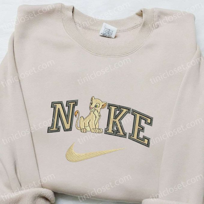 Nala x Nike Cartoon Embroidered Sweatshirt Disney Characters Shirt Custom T-shirt