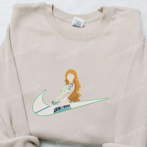 Nami x Swoosh & One Piece Embroidered Shirt: Best Family Gift Ideas